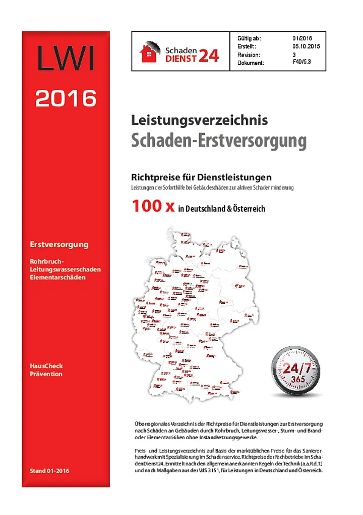 Leistungsverzeichnis